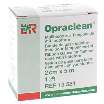 Opraclean Mèche gaze iodoformée 2cmx5m Lohmann & Rauscher - une mèche