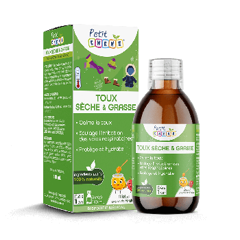 Petit Chêne Toux sèche & grasse Les 3 Chênes - flacon de 140ml