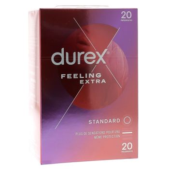 Préservatifs Feeling Extra Durex - boîte de 20 préservatifs