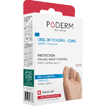 Protection Cors-oeil de perdrix Digitube gel arnica Poderm - boîte de 2 unités de 15cm