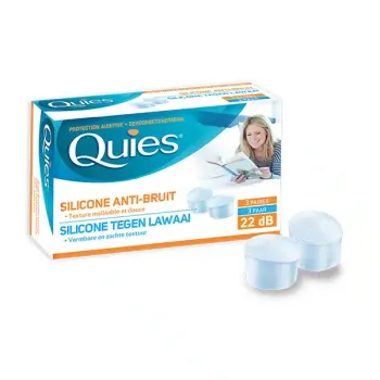 Protection auditive en silicone anti-bruit Quies - boite de 3 paires