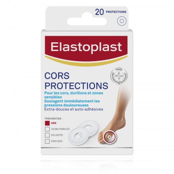 Protections apaisantes pour cors Elastoplast Foot Expert - boîte de 20 protections