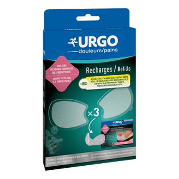 Recharges patch d'électrothérapie règles douloureuses Urgo - boite de 3 patchs