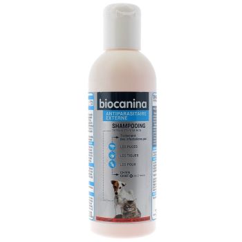 Shampooing antiparasitaire externe chien et chat Biocanina - flacon de 200 ml