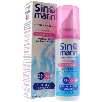 Spray Nasal Hypertonique Nez Bouché Sinomarin - spray de 100 ml