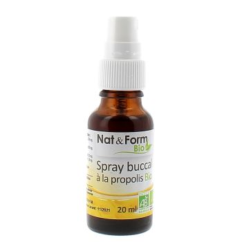 Spray buccal à la propolis BIO Nat & Form - spray de 20 ml