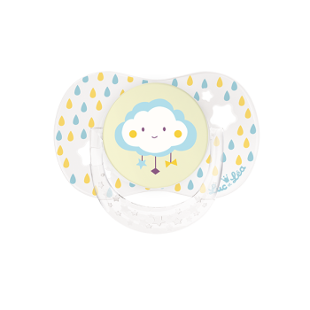 Sucette physiologique nuage 0 à 6 mois Luc et Léa - une sucette