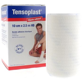 Tensoplast élasto-adhésif bande adhésive élastique BSN médical - bande de 10 cm x 2,5 m