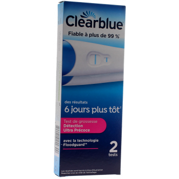 Test de grossesse Clearblue - boîte de 2 tests