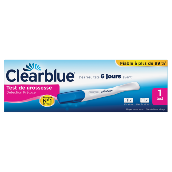 Test de grossesse détection précoce Clearblue - un test