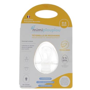 Téterelle physiologique adaptable 0-6 mois Mimipioupiou - une téterelle