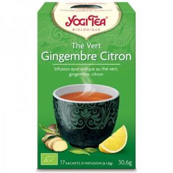 Thé vert gingembre citron BIO Yogi Tea - 17 infusettes
