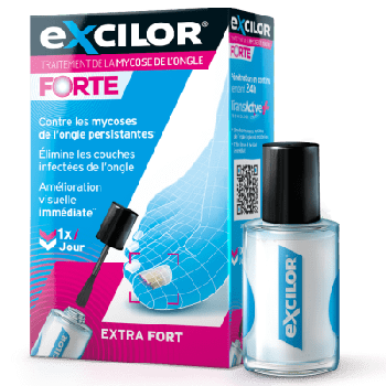 Traitement de la mycose de l'ongle Forte Excilor - tube de 30 ml