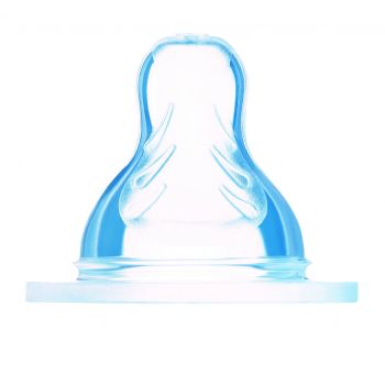 Tétine plate débit liquide épais 6 mois + Mam - 2 tétines