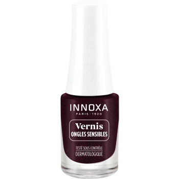 Vernis à ongles hypoallergénique Prune 108 Innoxa - flacon de 4,8 ml