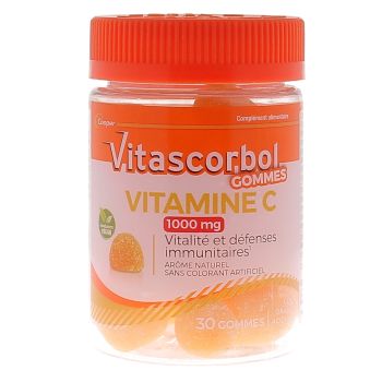 Vitamine C 1000 mg gummies Vitascorbol - pot de 30 gommes