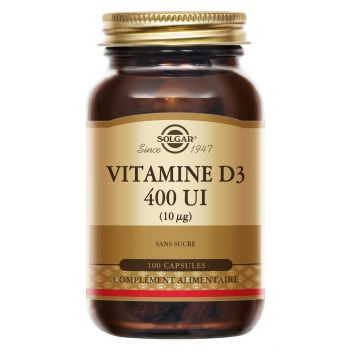 Vitamine D3 Solgar - pot de 100 gélules