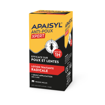 Apaisyl Xpert 100% radical' lentes & poux - flacon de 100 ml + peigne