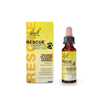 Rescue Pets Fleurs de Bach - flacon compte-gouttes de 10ml