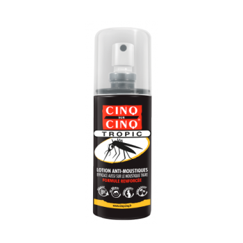 Lotion anti-moustiques tropic Cinq sur cinq - spray de 100 ml