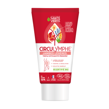 Circulymphe gel externe bio jambes lourdes Santé verte - Tube de 150 ml
