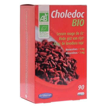 Choledoc Levure rouge de riz bio Orthonat - boîte de 90 gélules