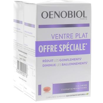 Oenobiol Femme 45+ Ventre Plat - Lot de 2 boites de 60 capsules