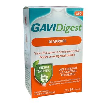 GAVIDigest diarrhée Reckitt - boite de 60 gélules