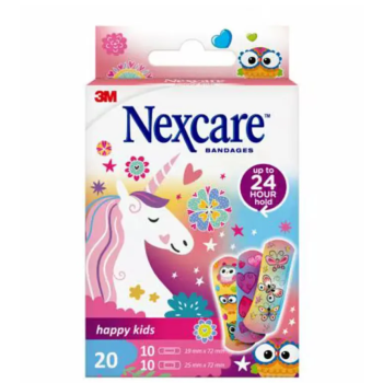 Happy kids pansements enfants Nexcare - boite de 20 pansements 