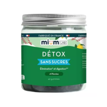 Détox gummies sans sucres Mium Lab - pot de 42 gummies