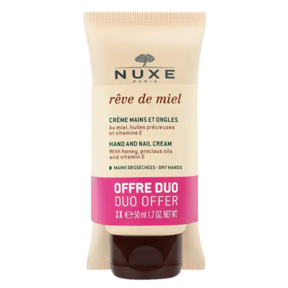 Crème mains et ongles rêve de miel Nuxe - offre duo 2 tubes de 50ml
