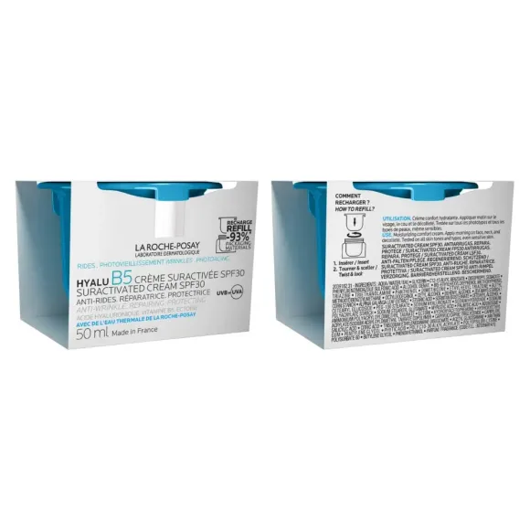 Hyalu B5 crème suractivée SPF30 La Roche-Posay - recharge de 50ml