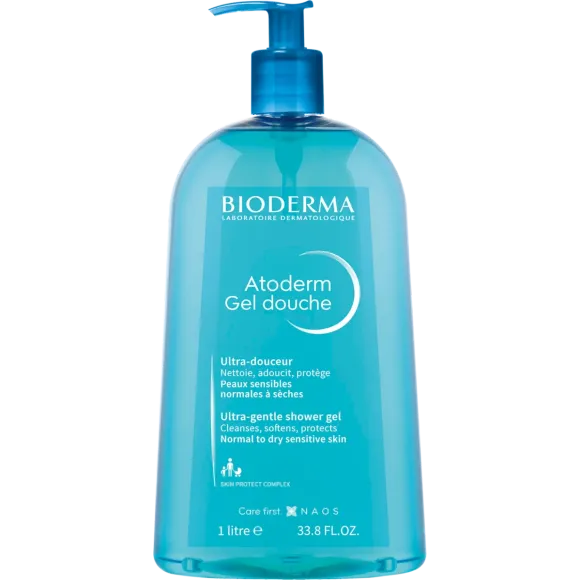 Atoderm gel douche nettoyant douceur Bioderma - flacon de 1L