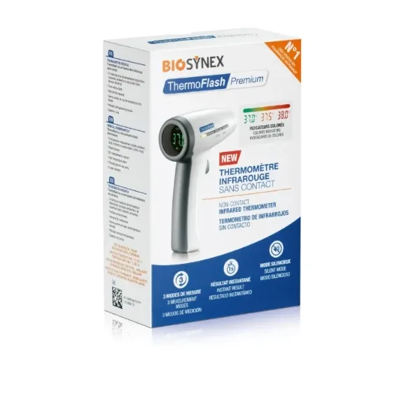 Thermomètre médical sans contact exacto termoflash Biosynex - un thermomètre