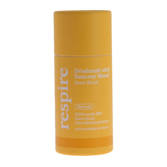 Déodorant stick douceur monoï efficacité 48h Respire - stick de 50g