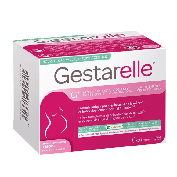 Gestarelle G+ préconception, grossesse et allaitement Biocodex - boîte de 90 capsules