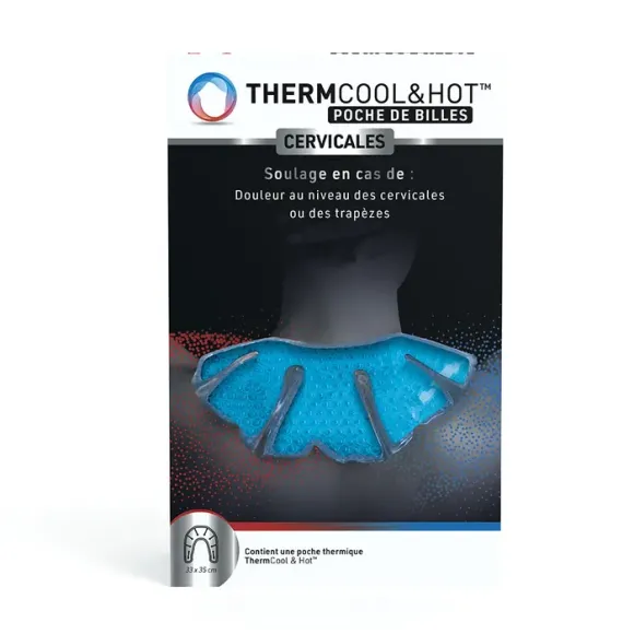Thermocool&hot poche de billes cervicales Bausch lomb - poche de billes 33x35cm