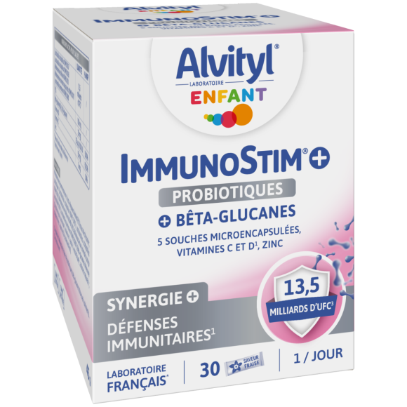 ImmunoStim+ probiotiques Alvityl - boîte de 30 sticks