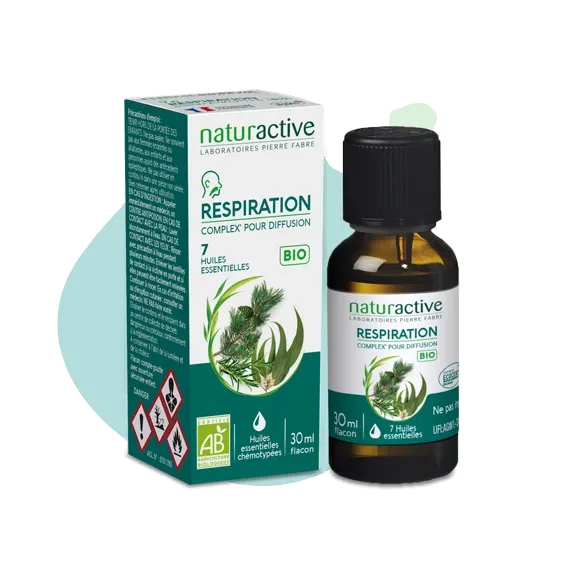 Complex' respiration pour diffusion 7 huiles essentielles Naturactive - flacon de 30ml