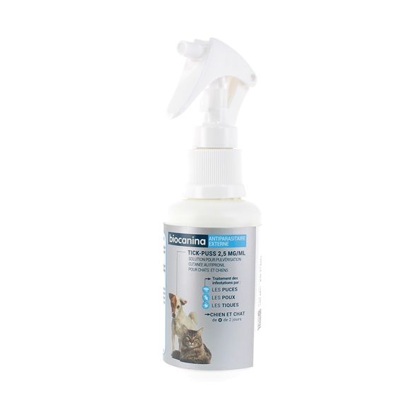 Tick-Puss 2,5 mg/ml Biocanina - spray de 100ml