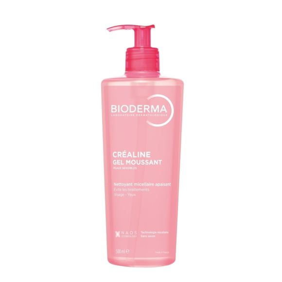 Créaline gel moussant Bioderma - flacon-pompe de 500 ml