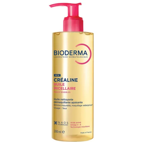 Créaline Huile micellaire Bioderma - flacon-pompe de 300ml