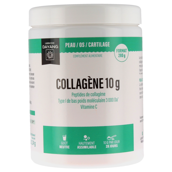 Collagène 10g peau/os/cartilage Dayang - pot de 280g