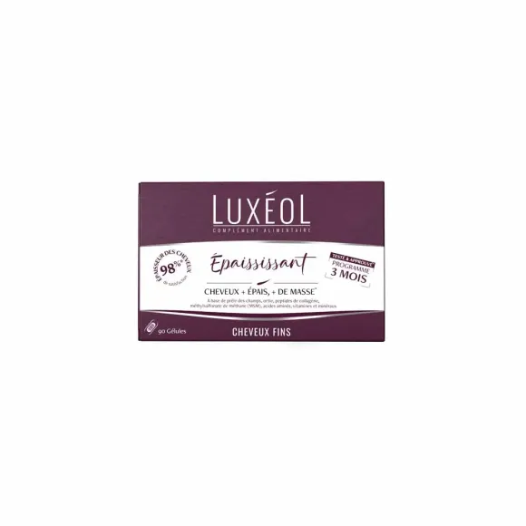 Complément alimentaire épaississant Luxéol - boîte de 90 gélules