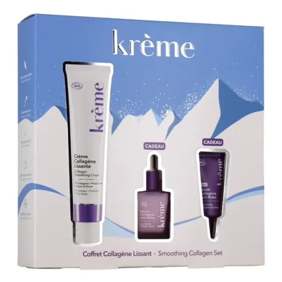 Coffret collagène lissant Krème - coffret contenant 3 produits