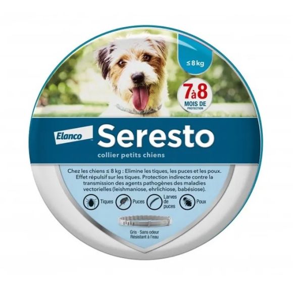 Seresto collier antiparasitaire petits chiens Elanco - 1 collier