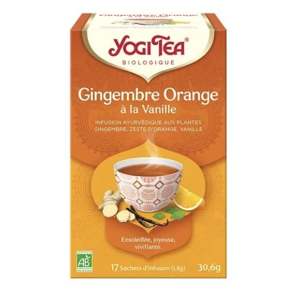 Yogi Tea Gingembre orange vanille BIO - 17 infusettes