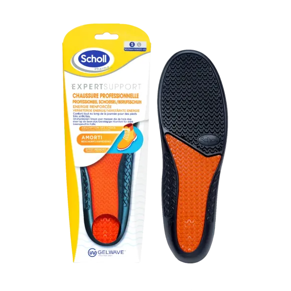 ExpertSupport Semelles Chaussure professionelle taille S Scholl - 1 paire de semelle (pointure 35,5 à 40,5)