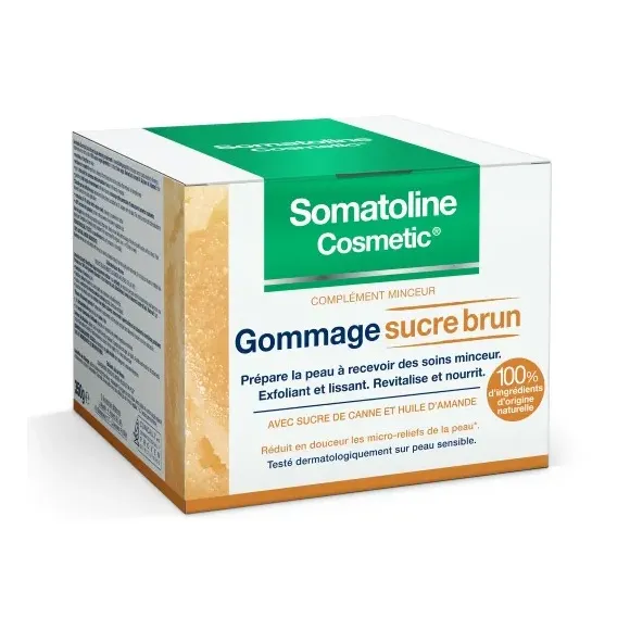 Gel gommage sucre brun Somatoline Cosmetic - pot de 350g
