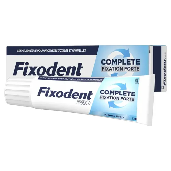 Crème adhésive Complète Fixation forte arôme frais Fixodent Pro - Tube 47g